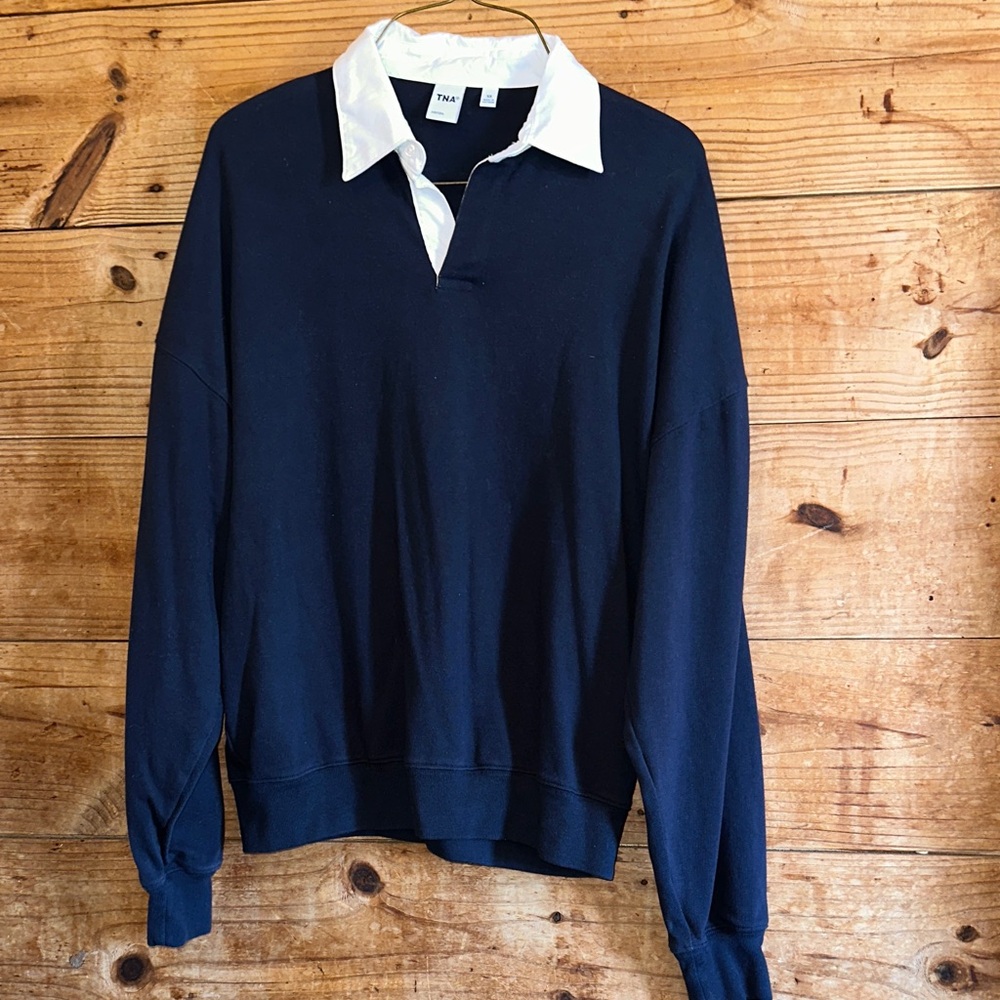 Aritzia TNA Lomu Polo Longsleeve